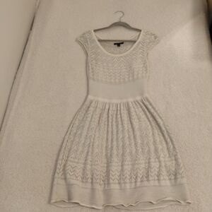 American Eagle Outfitters  Baby Doll Sparkly Snowflake Knit Sweater Dress Size M